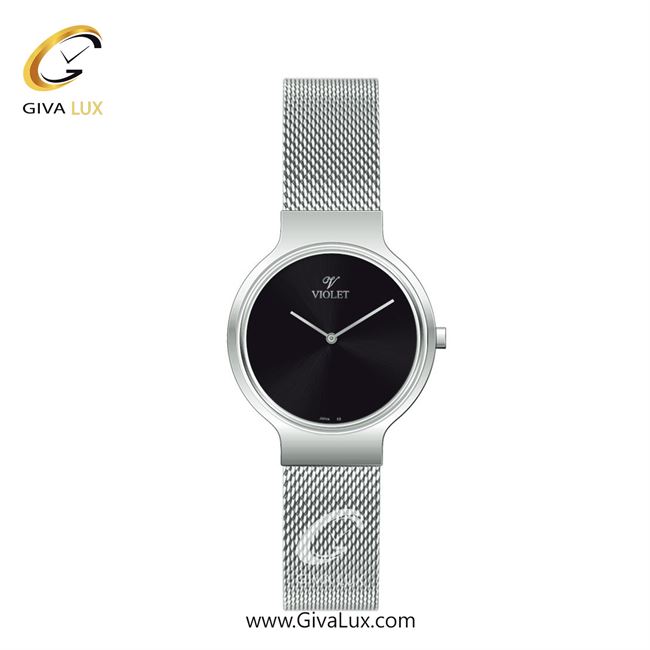 ساعت مچی اورجینال زنانه ویولت VIOLET نقره ای | نقره ای| مشکی| کد رفرنس 0568